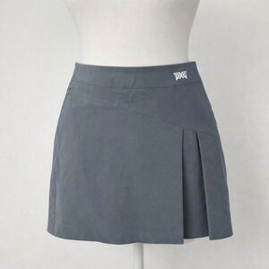 PXG Womens Side Pleated Golf Skort Gray Athletic Tennis Skirt WS23ABK0-41 Large